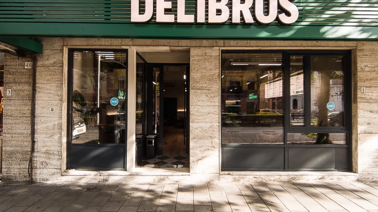 The Delibros shopfront on Rruga e Kavajës