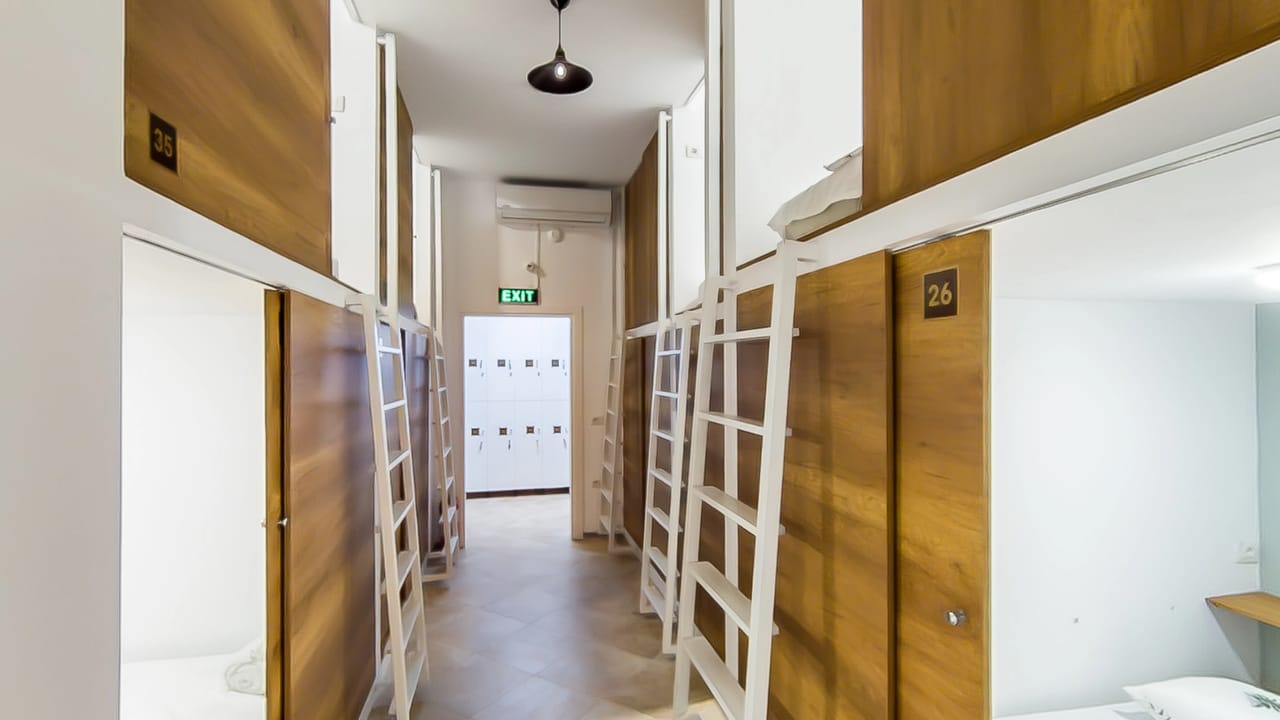 Inside Hostel Kapsul in Vlorë